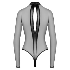 Langarm-Body Ouvert von NOIR - Schwarz