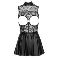 Cottelli PARTY Minikleid Busenfrei - Spitzen-Top & Rock im Mattlook