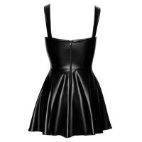 Träger-Minikleid von Noir im Coolen Schwarzen Powerwetlook