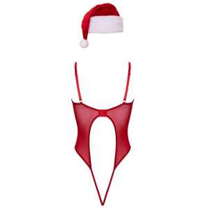 Stringbody und Weihnachtsmütze im Set X-Mas von Cottelli LINGERIE