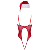Stringbody und Weihnachtsmütze im Set X-Mas von Cottelli LINGERIE