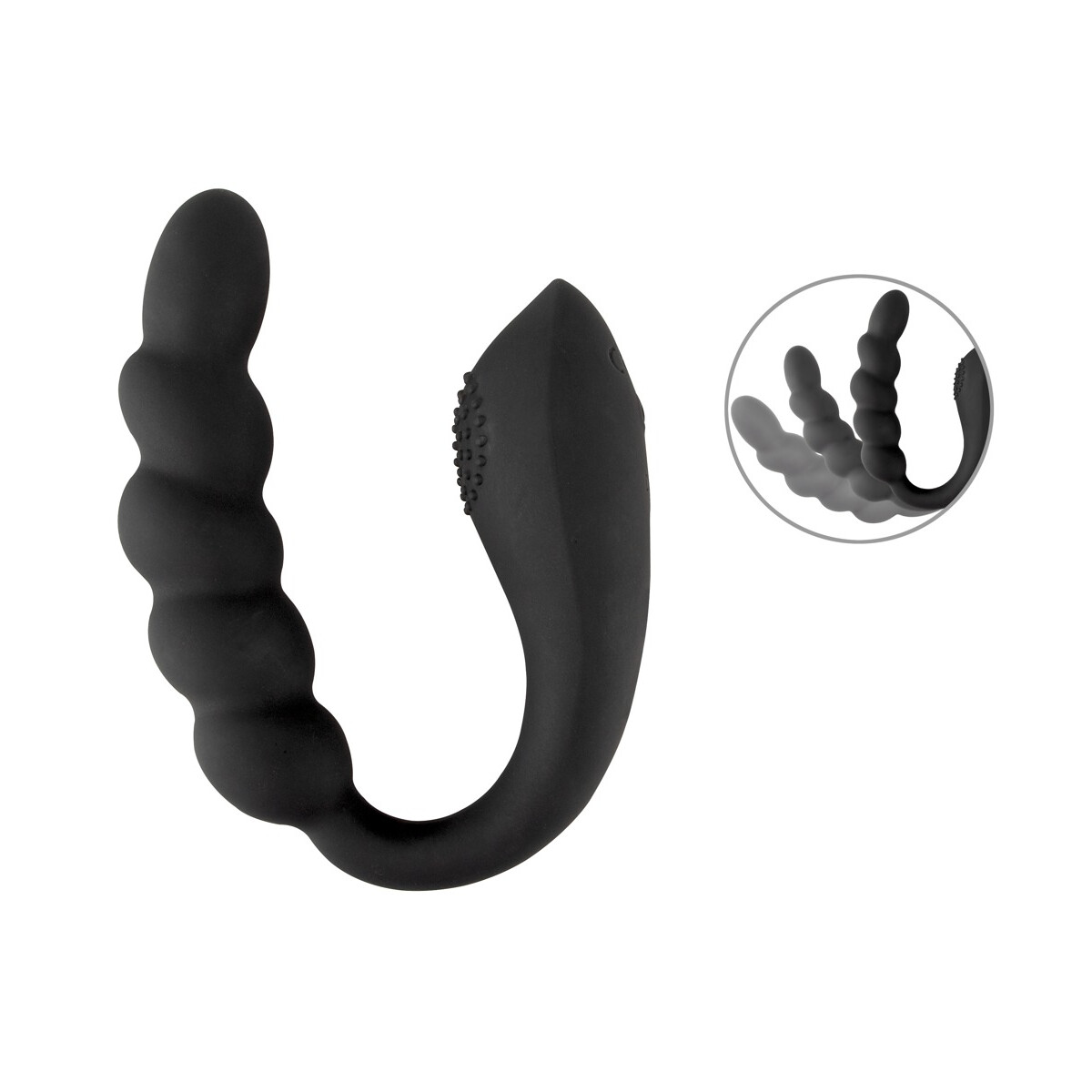 Biegsamer Doppelstimulator »Black Velvets«