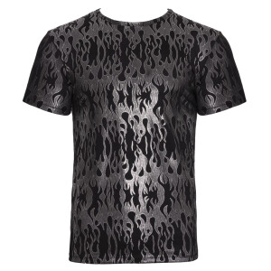 Kurzarm-Shirt im Mystic-Metallic-Design - Svenjoyment