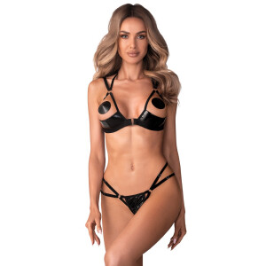 Obsessive Hebe BH+String - Schwarz