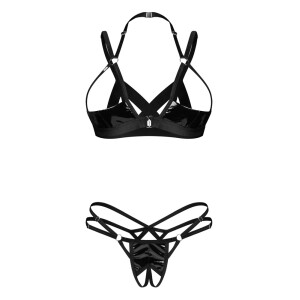 Obsessive Hebe BH+String - Schwarz
