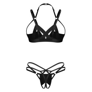 Obsessive Hebe BH+String - Schwarz