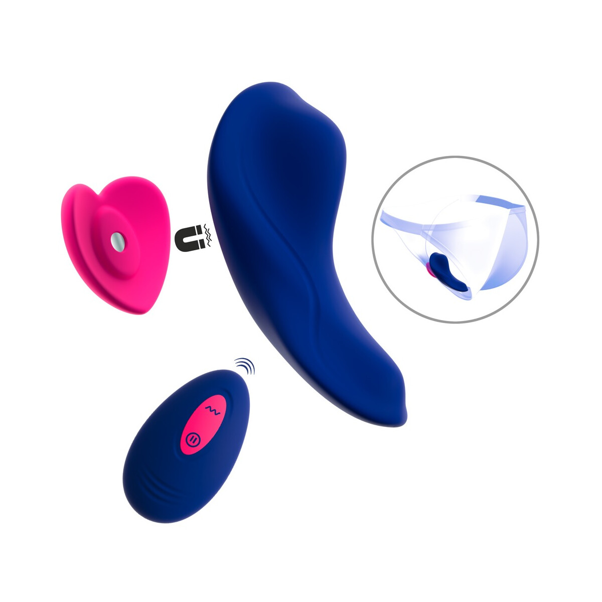 Smile RC Panty Vibrator Herzform box