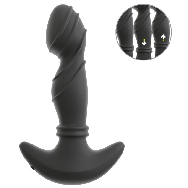 ANOS- Vibrierender Prostata-Plug mit beweglichen Ringen