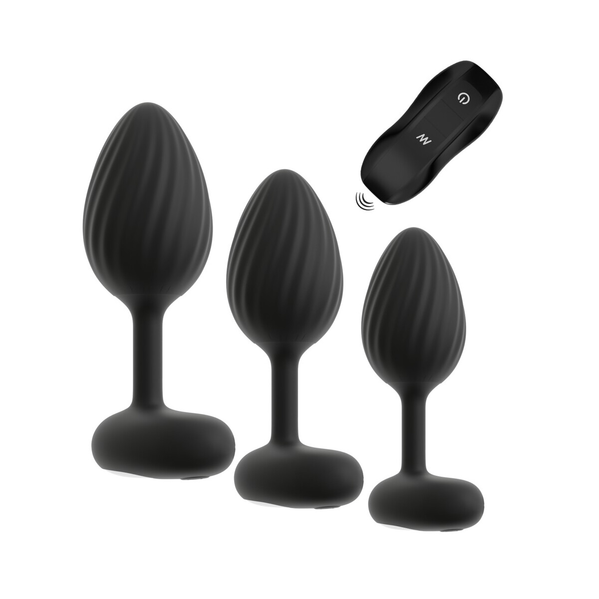 ANOS RC Butt Plug Set mit Vibration
