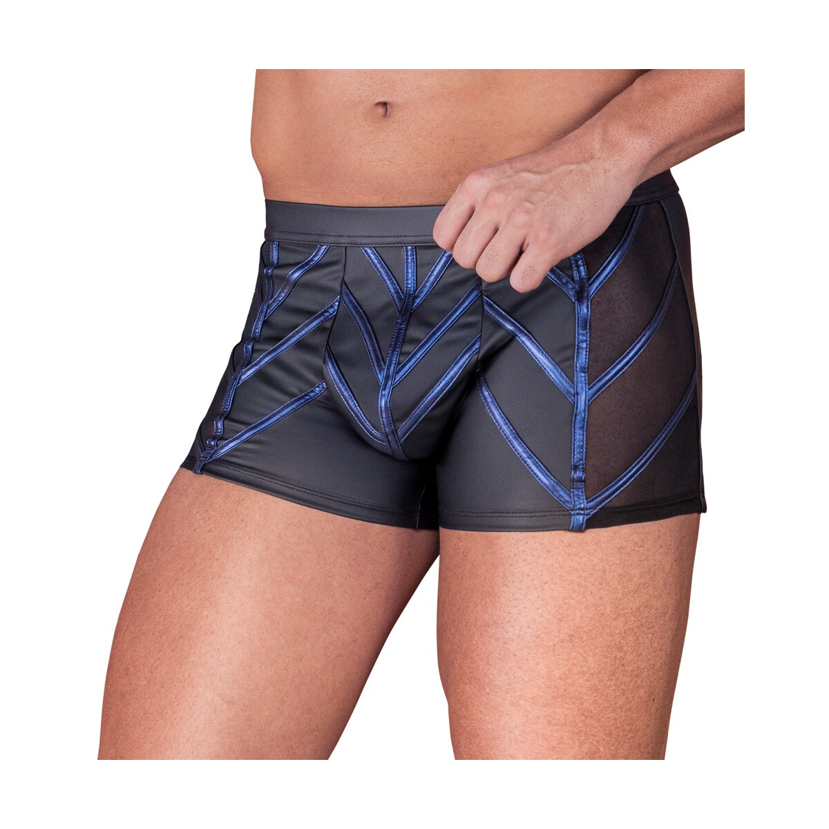 Pants von NEK  mit streifen im Blauen Metallic-Mattlook