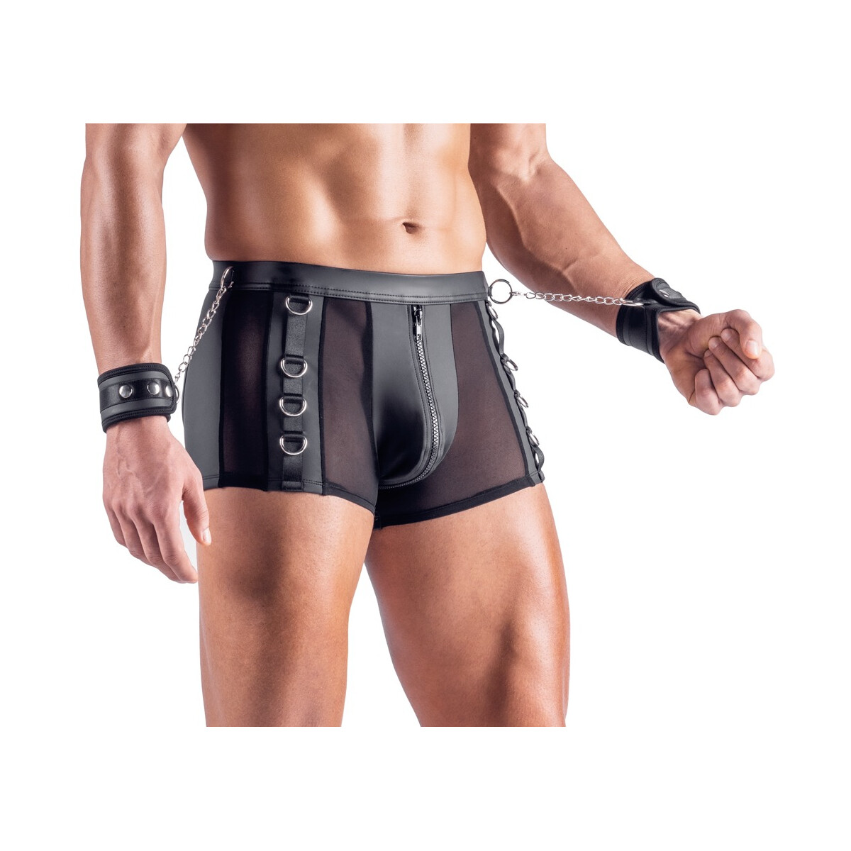 Svenjoyment Bondage Pants po-frei mit Handfesseln