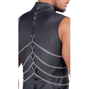 Ärmelloses Herren Shirt von NEK in Mattlook - Schwarz