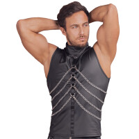 Ärmelloses Herren Shirt von NEK in Mattlook - Schwarz