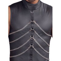 Ärmelloses Herren Shirt von NEK in Mattlook - Schwarz