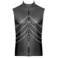 Ärmelloses Herren Shirt von NEK in Mattlook - Schwarz