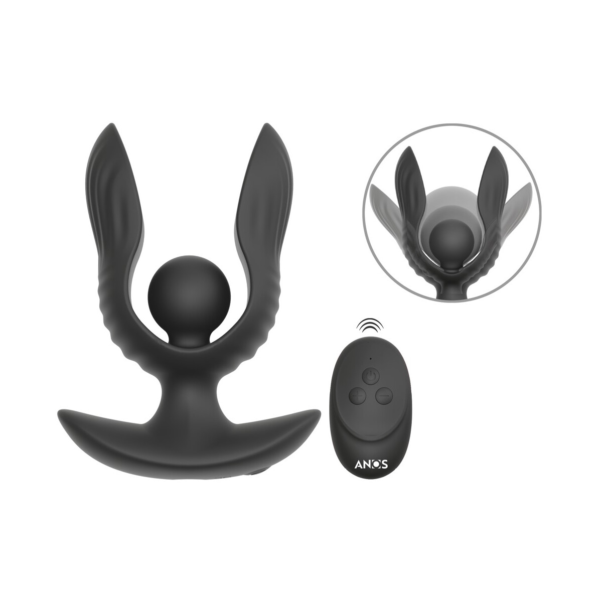 ANOS Aufblasbarer Expander-Stecker mit Vibrationsfunktion