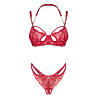 Obsessive Set Matildea - BH und Riostring im Set - ROT