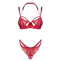Obsessive Set Matildea - BH und Riostring im Set - ROT