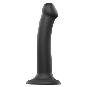 Dual Density Bendable Dildo - Real -Schwarz