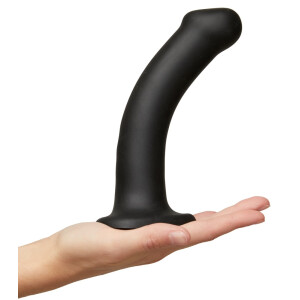 Dual Density Bendable Dildo - Real -Schwarz
