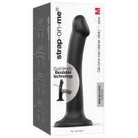 Dual Density Bendable Dildo - Real -Schwarz