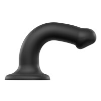 Dual Density Bendable Dildo - Real -Schwarz