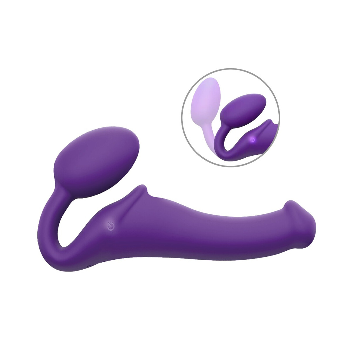 Vibrating Strap-On - Lila