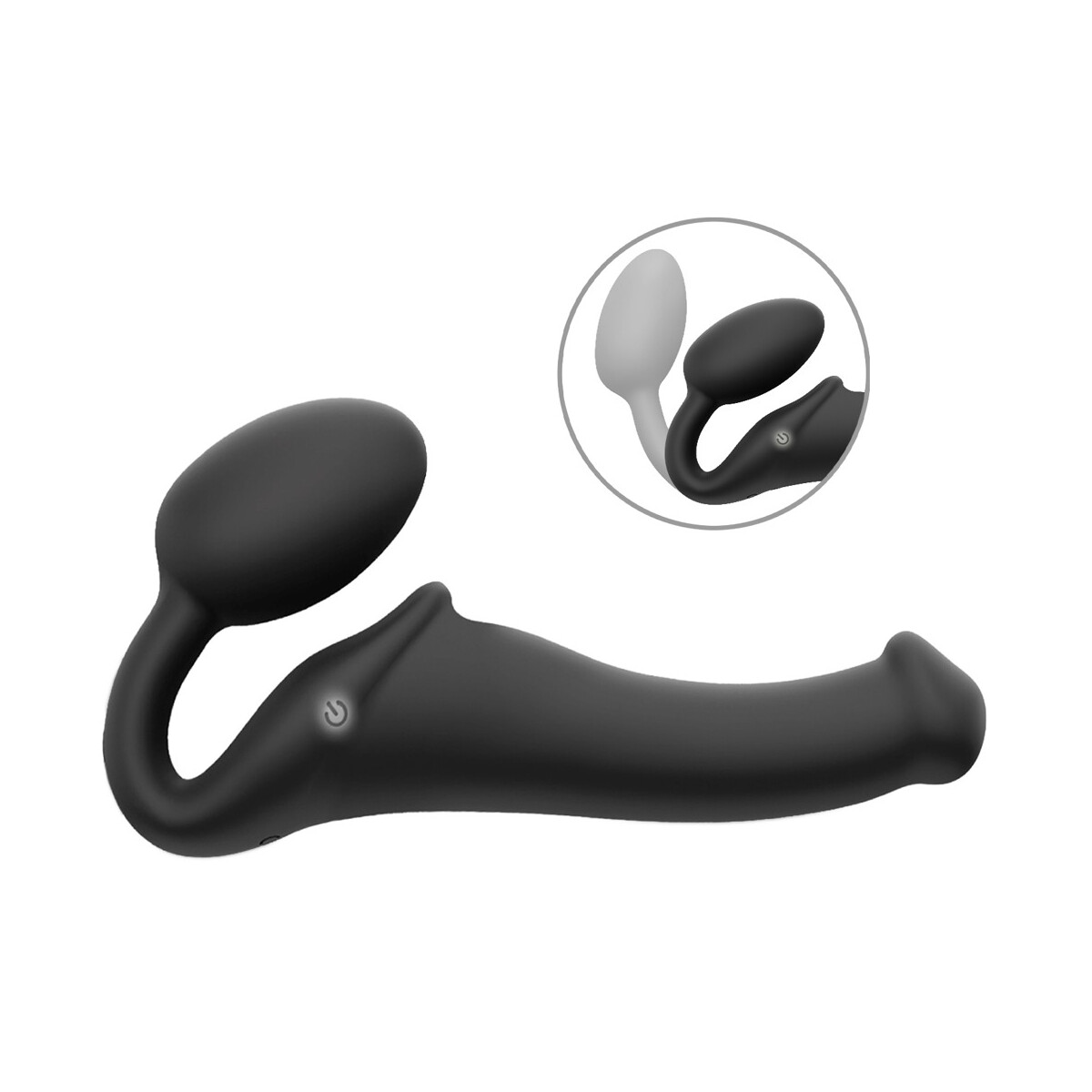 Vibrations Strap-On - Schwarz