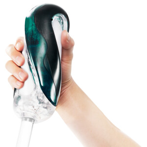 TENGA Flip 360 Masturbator - Spiral-Design - 360° Stimulation - Schwarz