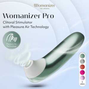 Womanizer Pro Türkis - Pleasure Air Pulsator - Wasserdicht