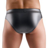 Svenjoyment Herren Slip - Wetlook - Netzeinsätze - Front-Reißverschluss