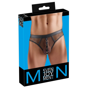 Svenjoyment Netz-Riostring - Wetlook-Details & Gold-Ringe - Schwarz