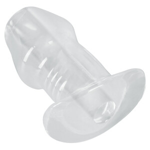 ANOS Tunnel-Plug - Hohler Analplug - Transparent - Stimulation & Einlauf