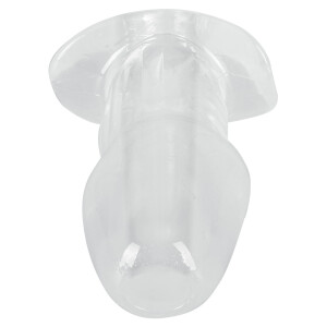 ANOS Tunnel-Plug - Hohler Analplug - Transparent - Stimulation & Einlauf