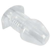 ANOS Tunnel-Plug - Hohler Analplug - Transparent - Stimulation & Einlauf