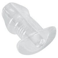 ANOS Tunnel-Plug - Hohler Analplug - Transparent - Stimulation & Einlauf