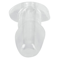 ANOS Tunnel-Plug - Hohler Analplug - Transparent - Stimulation & Einlauf