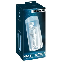 STROKER Masturbator Female Shaped Tunnel - Transparent - 3D-Struktur