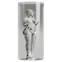 STROKER Masturbator Female Shaped Tunnel - Transparent - 3D-Struktur