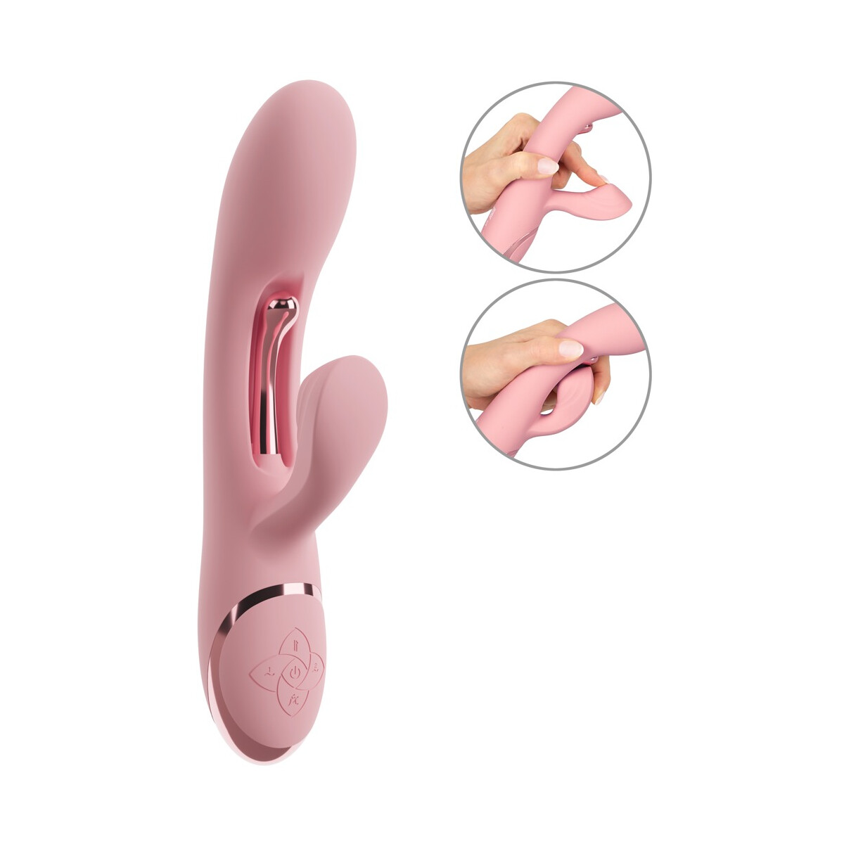 beau cœur AVENOR G-Spot Rabbit - 3 Motoren - Metallzun