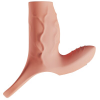 Realistixxx RealSleeve Clit - Vibro-Penismanschette - Klitoris-Tickler - 2 Motoren