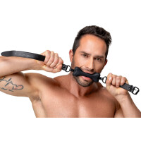 Bad Kitty Bone Gag - Silikon-Knebel im Knochen-Design - Schwarz - Puppy Play