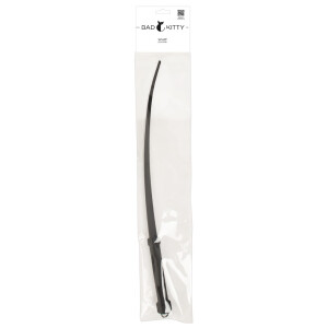 Bad Kitty Silikon Singletail-Peitsche - 60 cm - Schwarz - Flexibel