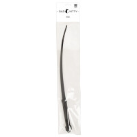 Bad Kitty Silikon Singletail-Peitsche - 60 cm - Schwarz - Flexibel