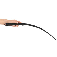 Bad Kitty Silikon Singletail-Peitsche - 60 cm - Schwarz - Flexibel