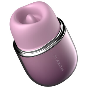 SVAKOM Klitty - App-gesteuerter Auflegevibrator - Saug- & Leckfunktion - Flieder