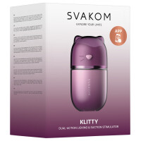 SVAKOM Klitty - App-gesteuerter Auflegevibrator - Saug- & Leckfunktion - Flieder