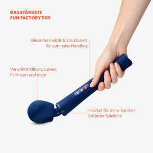 Fun Factory VIM - Premium Wand Massager - Weighted Rumble Technik - Blau