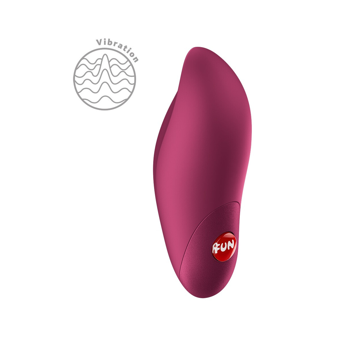 Roter Fun Factory CHARME Auflegevibrator mit ergonomischer S