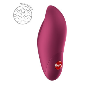 Roter Fun Factory CHARME Auflegevibrator mit ergonomischer Spitze